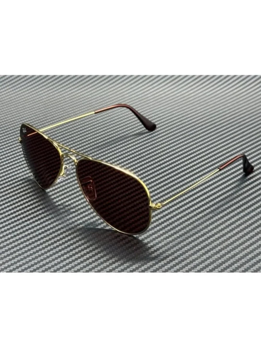 New Ray-Ban Men  Arista Gold Sunglasses  62- 14- 140